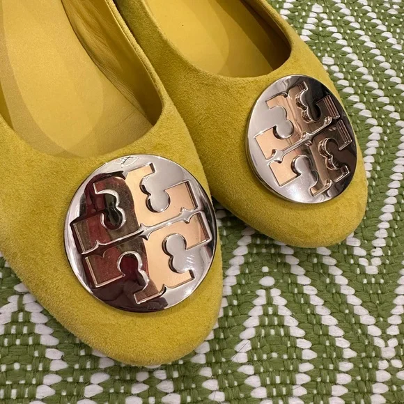 Tory Burch Yellow Ballet Flats - Picture 2 of 7